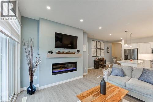 114 Livingston Drive, Tillsonburg, ON - Indoor Photo Showing Living Room With Fireplace