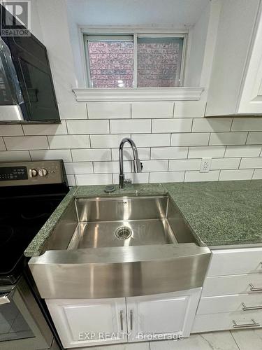 6 Lapp Street, Toronto (Rockcliffe-Smythe), ON - Indoor Photo Showing Kitchen With Double Sink