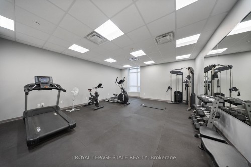 1008-81 Robinson Street, Hamilton, ON - Indoor Photo Showing Gym Room