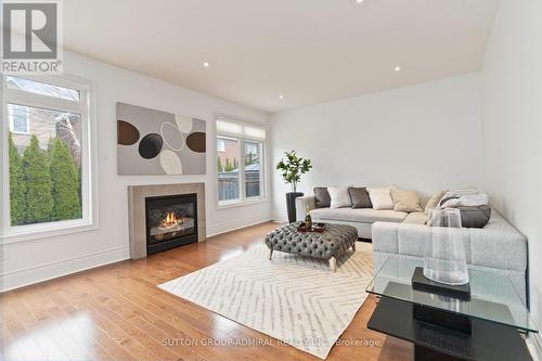 3301 Skipton Lane, Oakville, ON - Indoor Photo Showing Living Room With Fireplace