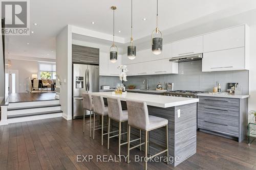 105 Twenty Second Street, Toronto, ON - Indoor Photo Showing Kitchen With Stainless Steel Kitchen With Upgraded Kitchen