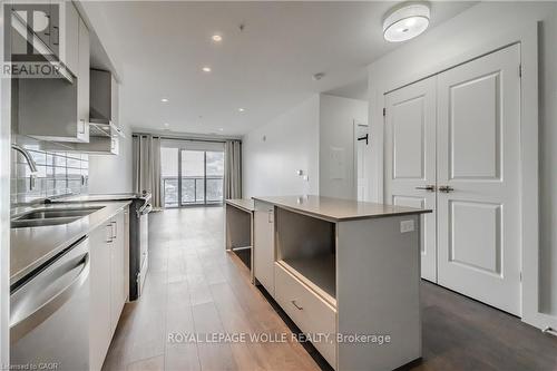1604 - 50 Grand Avenue S, Cambridge, ON - Indoor Photo Showing Kitchen With Double Sink With Upgraded Kitchen