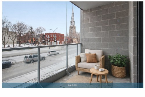 Balcony - 107-1220 Boul. René-Lévesque E., Montréal (Ville-Marie), QC - Outdoor With Exterior