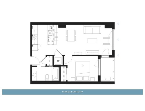 Floor Plan - 107-1220 Boul. René-Lévesque E., Montréal (Ville-Marie), QC - Other