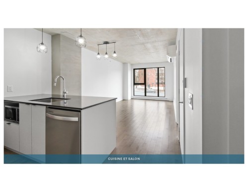 Overall view - 107-1220 Boul. René-Lévesque E., Montréal (Ville-Marie), QC - Indoor Photo Showing Kitchen