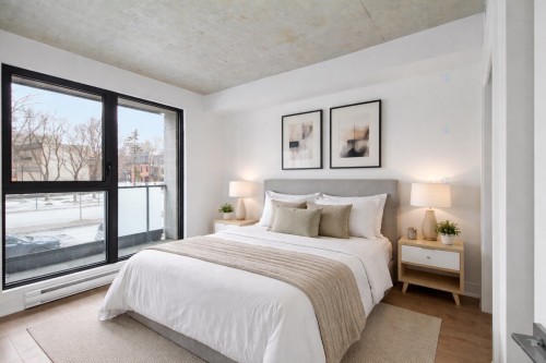 Master Bedroom - 107-1220 Boul. René-Lévesque E., Montréal (Ville-Marie), QC - Indoor Photo Showing Bedroom