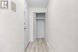 Foyer with closet offers some privacy and extends - 