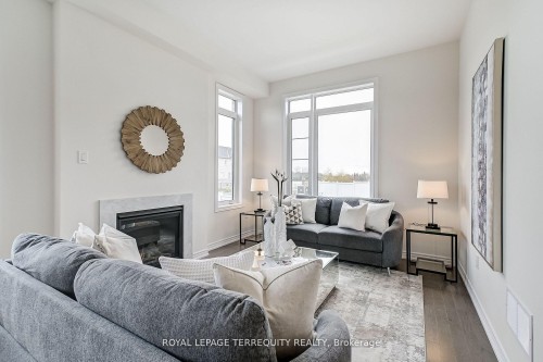 244 Mckean Drive, Whitchurch-Stouffville, ON - Indoor Photo Showing Living Room With Fireplace