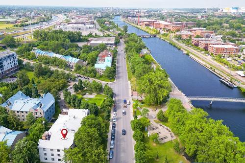 Aerial photo - 202-2800A Rue St-Patrick, Montréal (Le Sud-Ouest), QC - Outdoor With Body Of Water With View