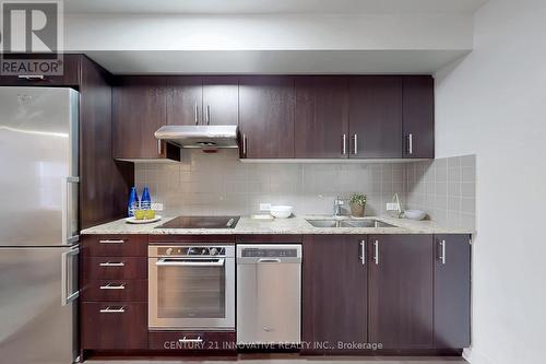 1110 - 255 Village Green Square, Toronto, ON - Indoor Photo Showing Kitchen With Stainless Steel Kitchen With Double Sink With Upgraded Kitchen