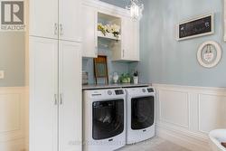 Main floor laundry space + machines - 