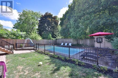 1404 Lewisham Drive, Mississauga, ON - Outdoor With In Ground Pool With Deck Patio Veranda