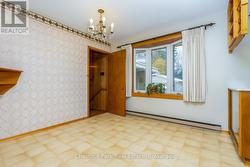 Dining area and back door entrance to the home - 