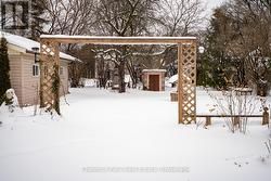 Winter view of the back yard - 