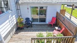Walk out to private deck - 