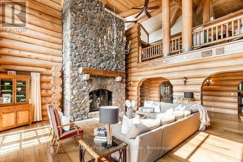 100 Melissa Lane, Tiny, ON - Indoor With Fireplace