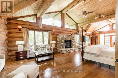 100 Melissa Lane, Tiny, ON - Indoor With Fireplace