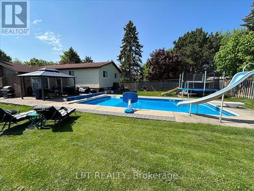 26 Wright Crescent, Caledon, ON - Outdoor With In Ground Pool With Deck Patio Veranda With Backyard