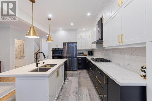 28 Preakness Drive, Toronto, ON - Indoor Photo Showing Kitchen With Double Sink With Upgraded Kitchen