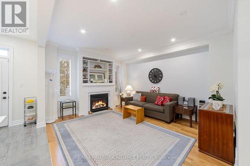 28 Preakness Drive, Toronto, ON - Indoor Photo Showing Living Room With Fireplace