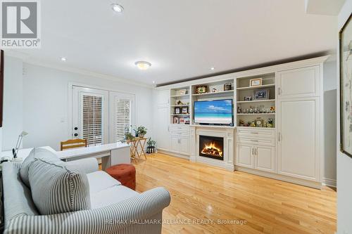 28 Preakness Drive, Toronto, ON - Indoor Photo Showing Living Room With Fireplace