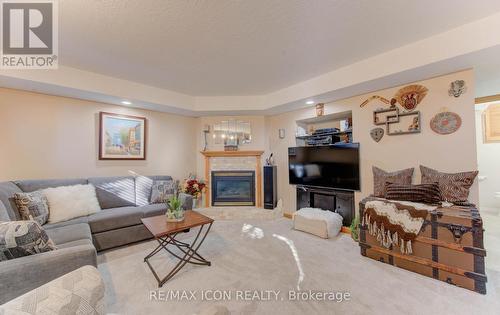 55 Gracefield Crescent, Kitchener, ON - Indoor Photo Showing Living Room With Fireplace