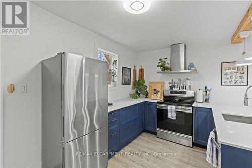 199 Barton Street W, Hamilton, ON - Indoor Photo Showing Kitchen With Stainless Steel Kitchen With Double Sink