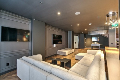 Salle communautaire - 2611-1288 Rue St-Antoine O., Montréal (Ville-Marie), QC - Indoor Photo Showing Living Room