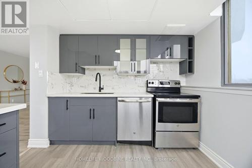 212 - 30 Thunder Grove, Toronto, ON - Indoor Photo Showing Kitchen With Upgraded Kitchen