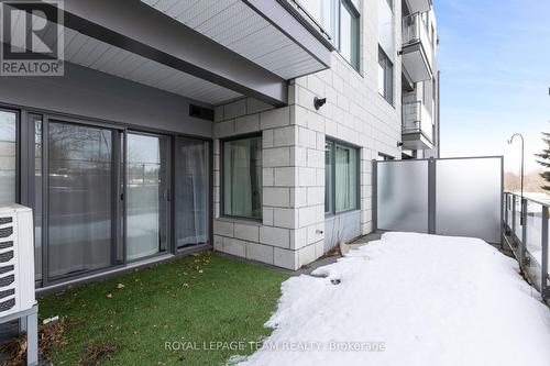 Private Terrace - 105 - 280 Herzberg Road, Ottawa, ON - Outdoor With Exterior