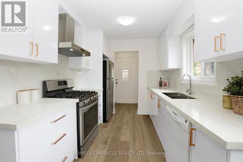 66 Avening Drive, Toronto, ON - Indoor Photo Showing Kitchen With Double Sink With Upgraded Kitchen