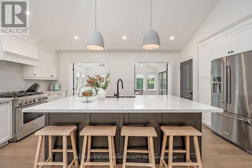 564 Maplehill Drive, Burlington, ON - Indoor Photo Showing Kitchen With Stainless Steel Kitchen With Upgraded Kitchen