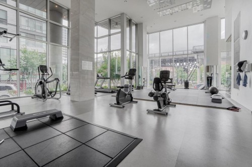 Exercise Room - 611-901 Rue De La Commune E., Montréal (Ville-Marie), QC - Indoor Photo Showing Gym Room