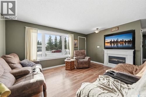 110 1St Avenue S, Hepburn, SK - Indoor Photo Showing Living Room With Fireplace