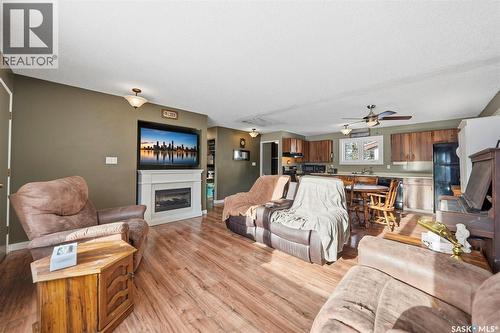 110 1St Avenue S, Hepburn, SK - Indoor Photo Showing Living Room With Fireplace