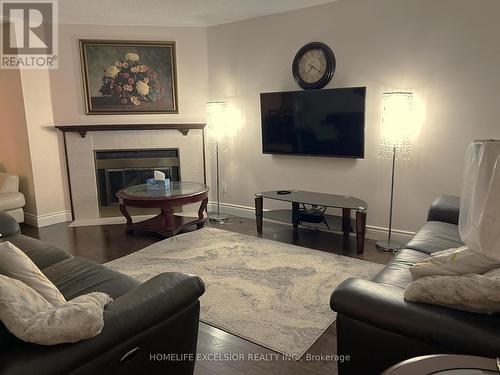 3408 Water Lily Court, Mississauga, ON - Indoor Photo Showing Living Room With Fireplace