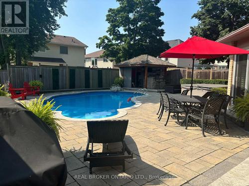3182 Tania Crescent, Burlington, ON - Outdoor With In Ground Pool With Deck Patio Veranda