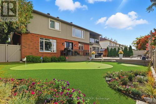 Fantastic back yard with putting green ... - 91 Shaughnessy Crescent, Ottawa, ON - Outdoor With Deck Patio Veranda