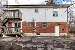Common front entrance and separate side entrances - 