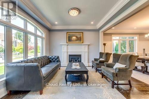 962 Fredonia Drive, Mississauga, ON - Indoor Photo Showing Living Room With Fireplace