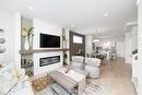 69 Ken Oblik Drive, Winnipeg, MB  - Indoor Photo Showing Living Room With Fireplace 