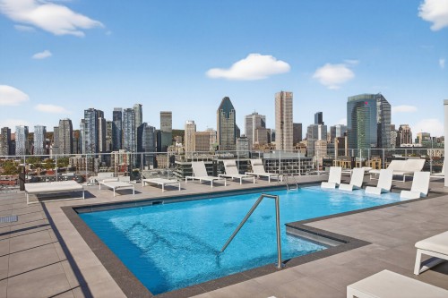 Pool - 614-100 Rue Murray, Montréal (Le Sud-Ouest), QC - Outdoor With In Ground Pool With View