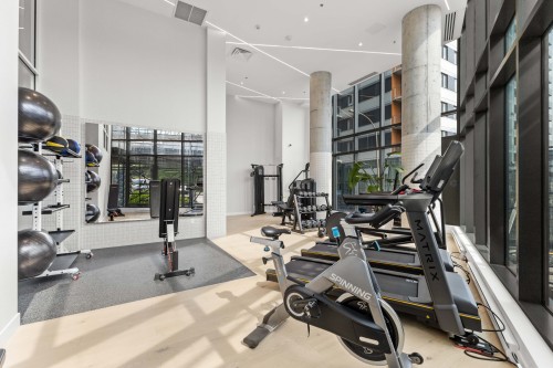 Exercise Room - 614-100 Rue Murray, Montréal (Le Sud-Ouest), QC - Indoor Photo Showing Gym Room