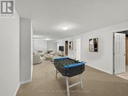 Virtually Staged Basement Family Room - 
