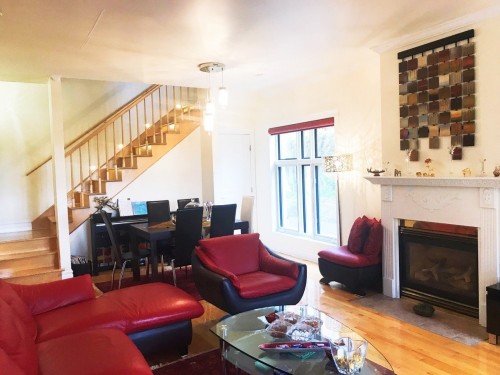 Salon - 200 Allée Glendale, Montréal (Outremont), QC - Indoor Photo Showing Living Room With Fireplace