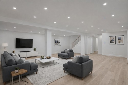 Basement - 187 Av. Centennial, Beaconsfield, QC - Indoor Photo Showing Living Room