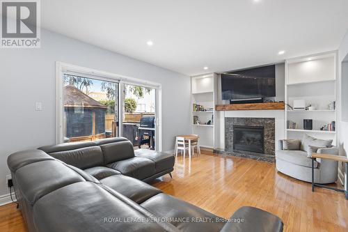 219 Switzer Avenue, Ottawa, ON - Indoor Photo Showing Living Room With Fireplace