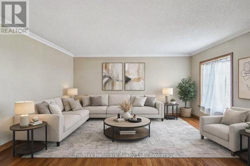 Living room(virtually staged) - 232 Eighth Road E, Hamilton, ON 