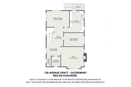 Plan (croquis) - 728 Av. Pratt, Montréal (Outremont), QC - Other