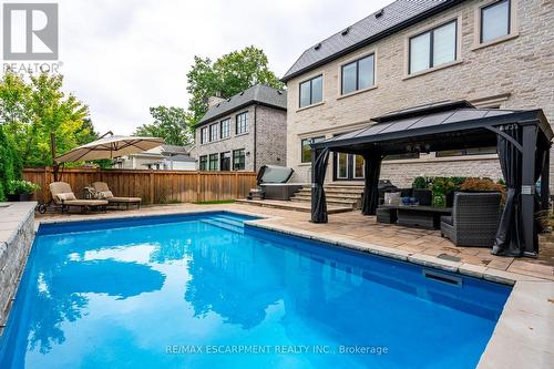 385 Pine Cove Road, Burlington, ON - Outdoor With In Ground Pool With Deck Patio Veranda